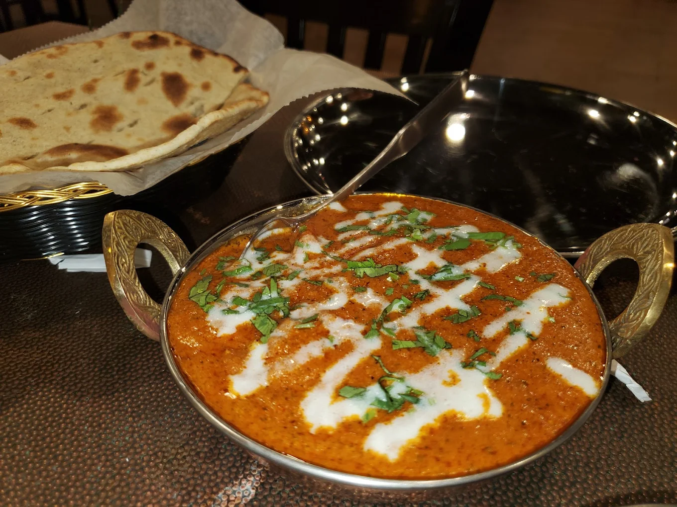 Rich Indian Curry and Naan